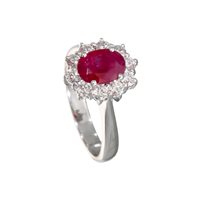 Anillo Crivelli Mujer RUBINO in Oro blanco Rubino 024-0530C RB